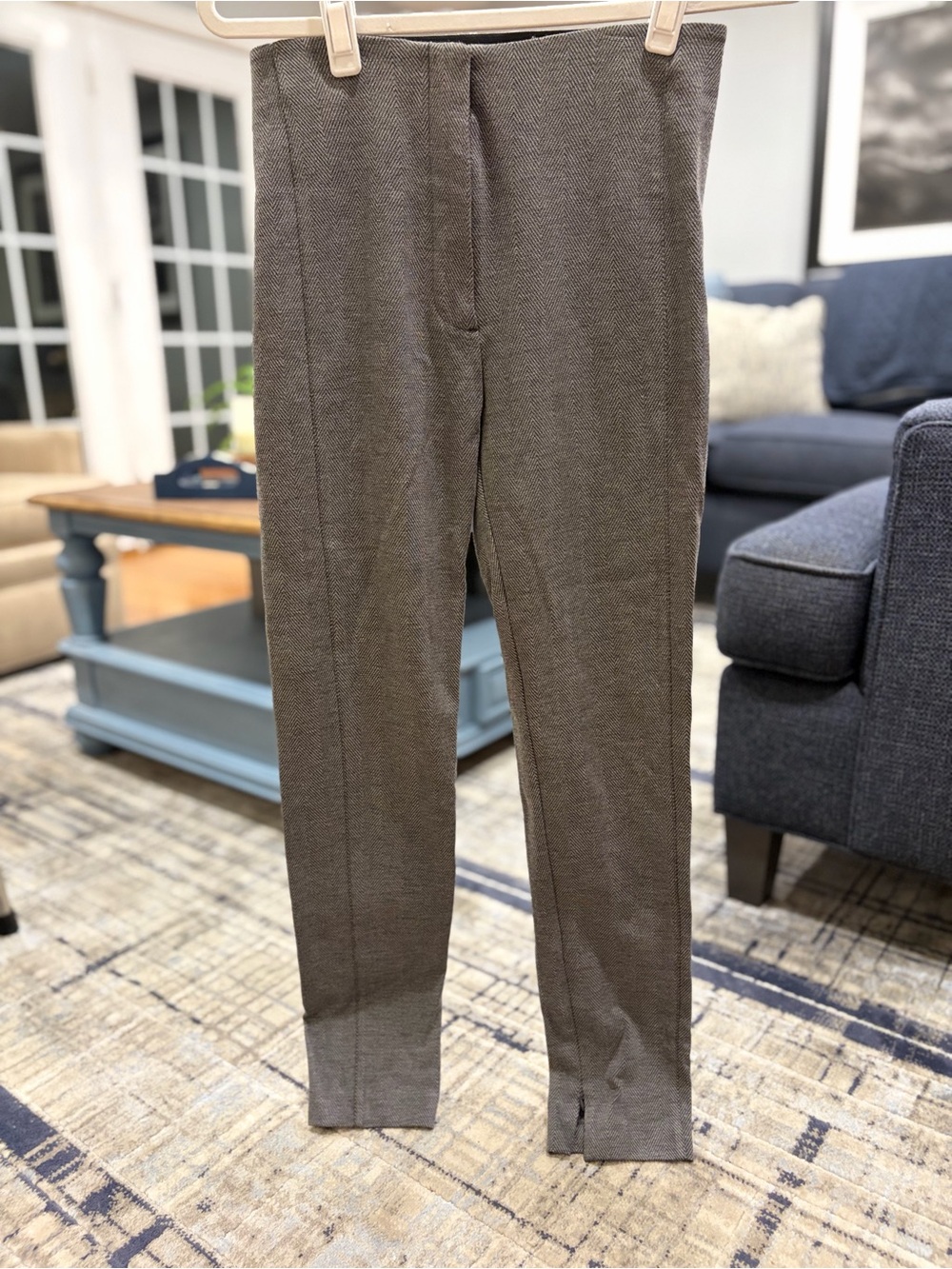 Ann Taylor Slim Dress Pants in Gray